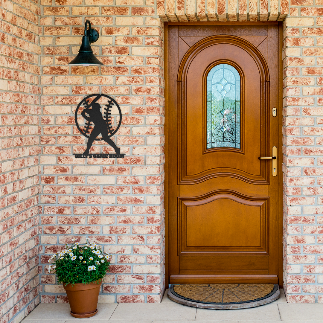 Baseball Metal Wall Art - Personalized Home Decor