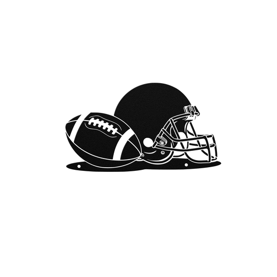 American football sports metal art