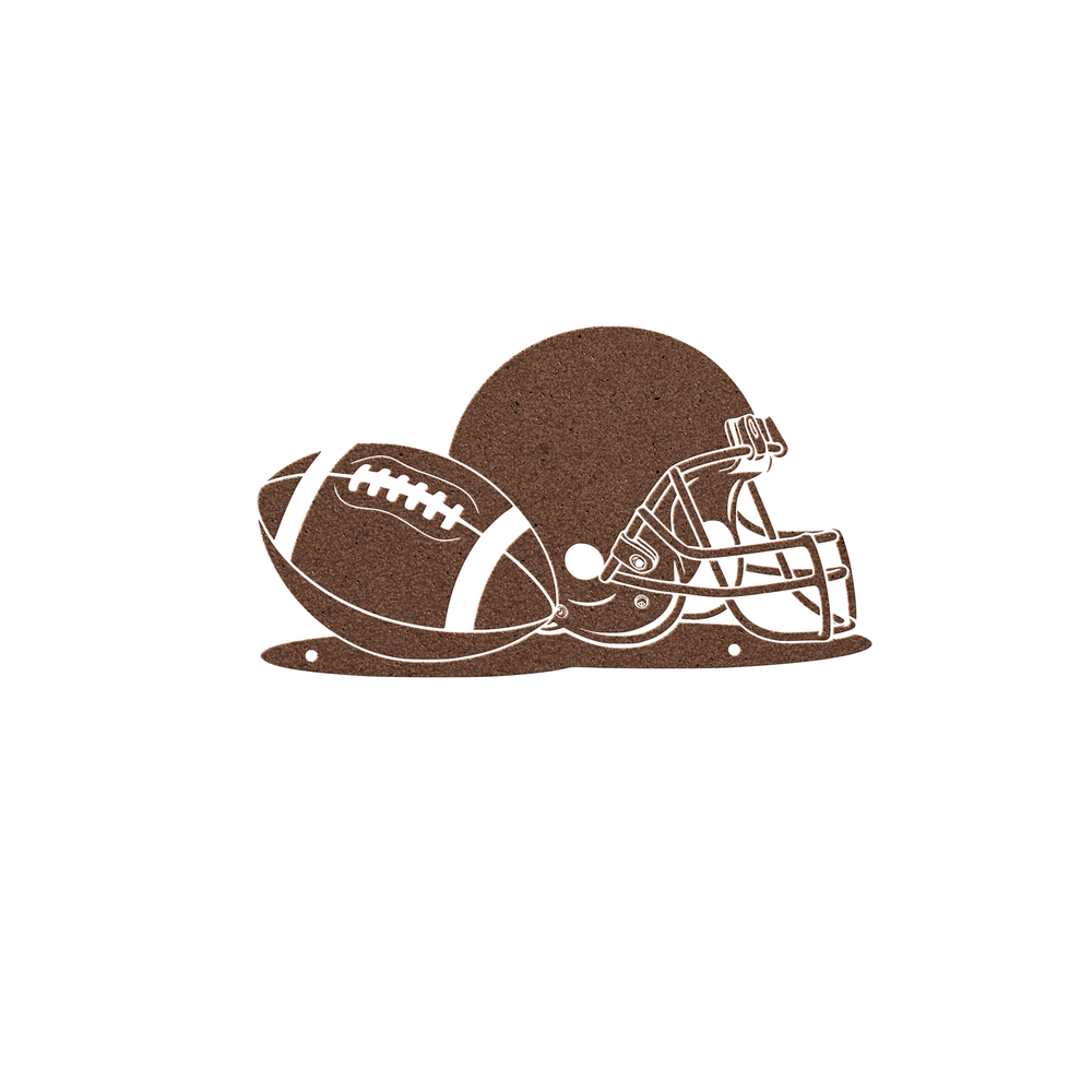 American football sports metal art