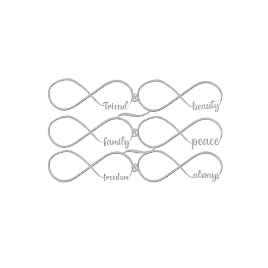 Elegant Infinity Loop Metal Wall Art - Custom Size Decor