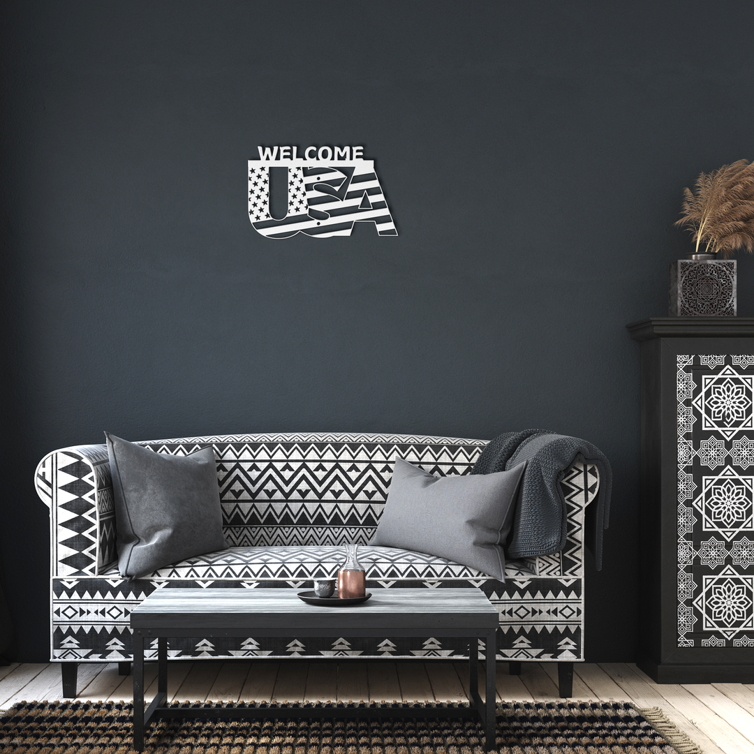 USA WELCOME Metal Signs