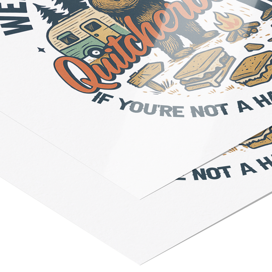 Retro camping humor Poster: 24x18