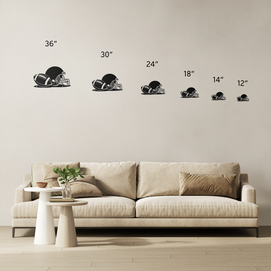 American football sports metal art