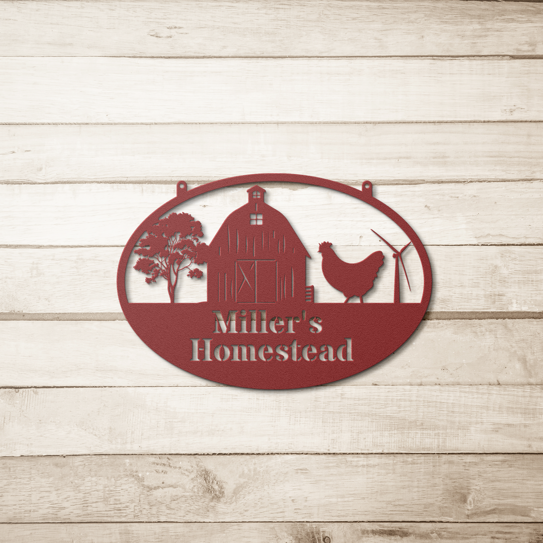 Personalized Farmhouse Metal Wall Art for Country Homes