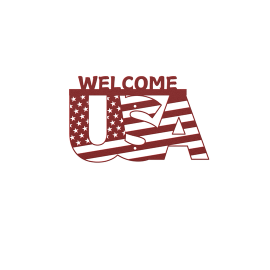 USA WELCOME Metal Signs