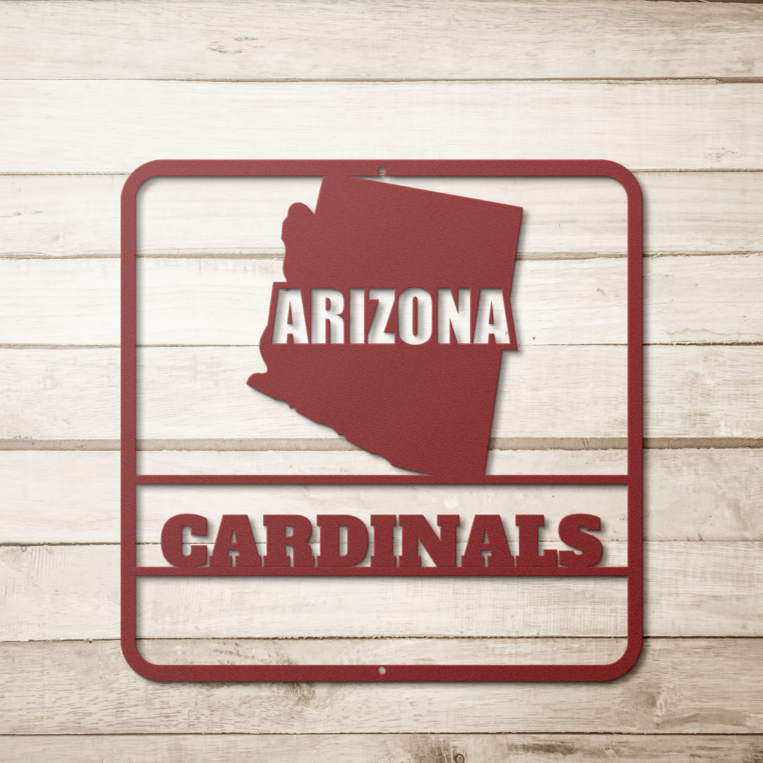 Custom Arizona Metal Wall Art - Indoor Outdoor Decor