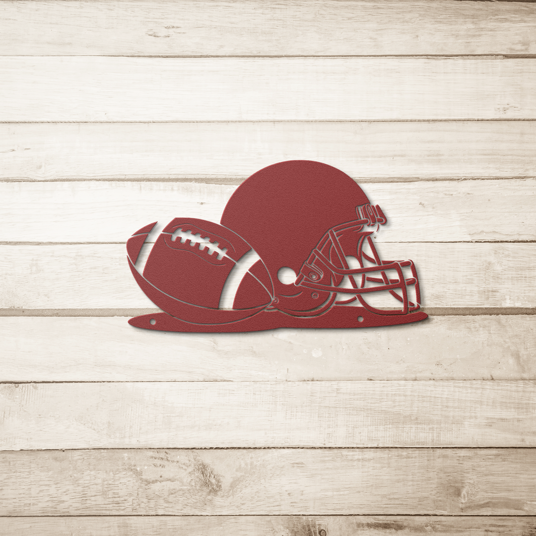 American football sports metal art