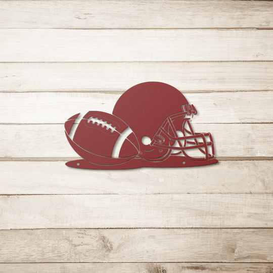 American football sports metal art