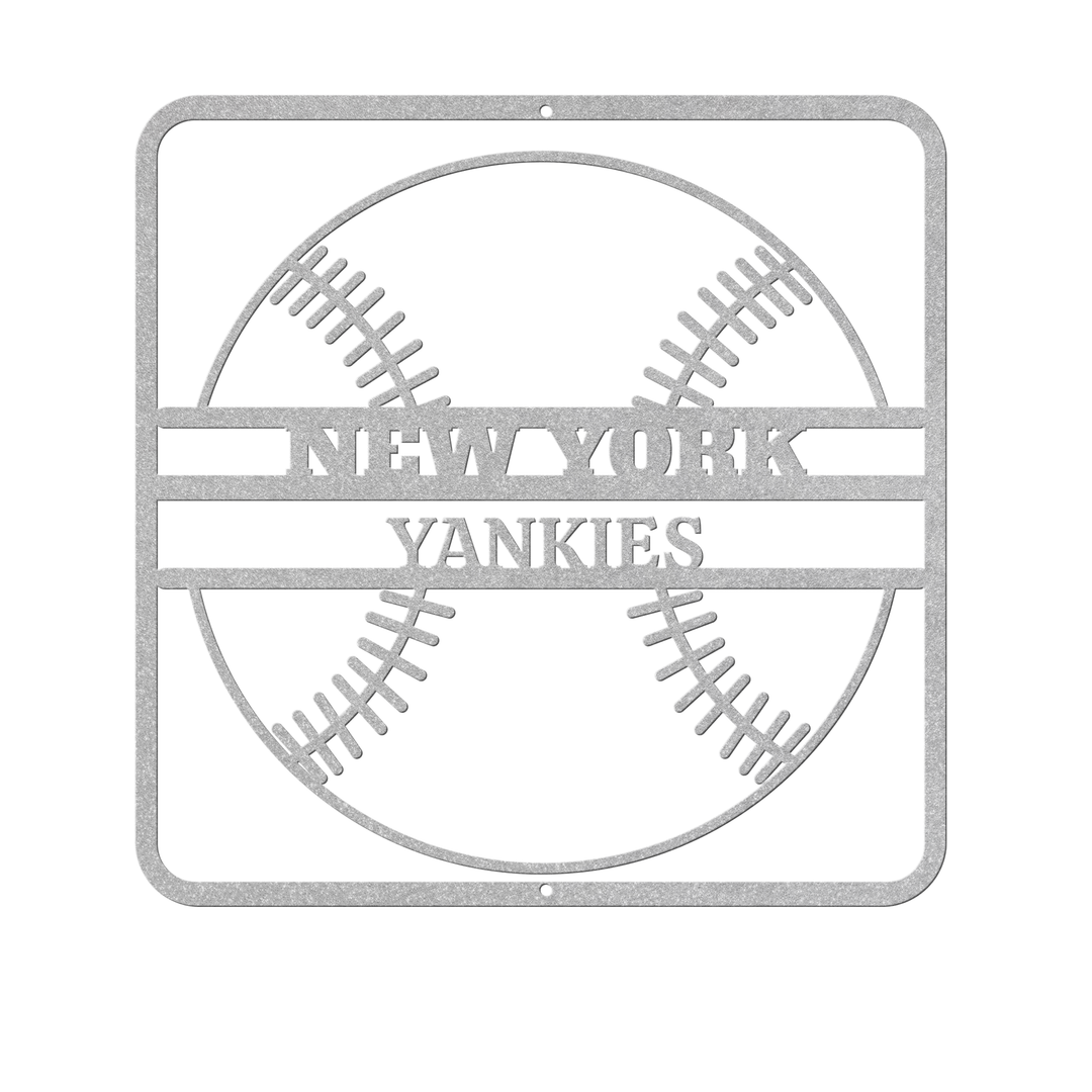 Custom Metal Baseball Sign - Rustic Sports Decor