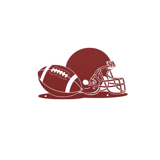 American football sports metal art