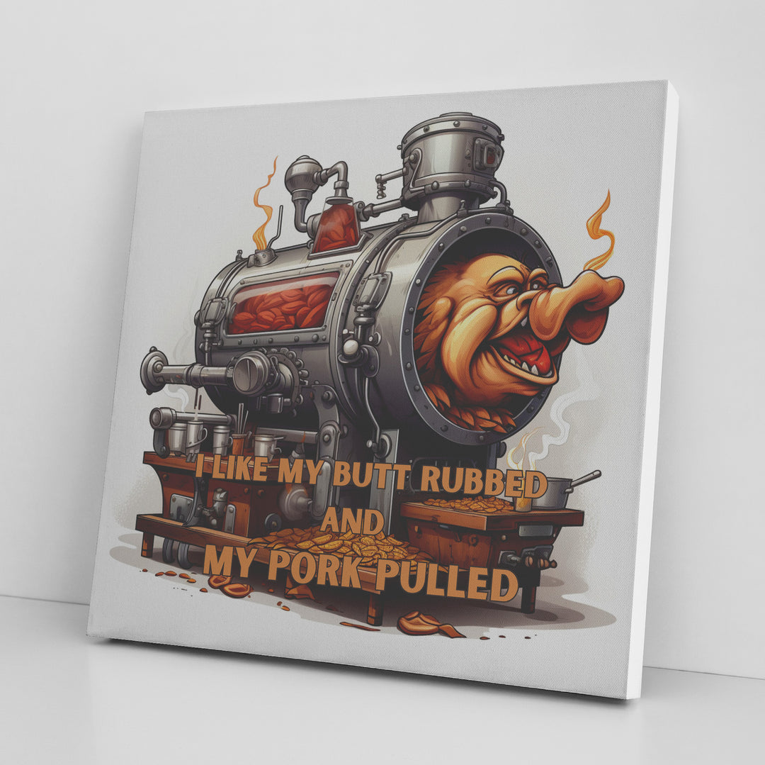 humorous saying for grillers & foodies. Mancave humor Canvas teelaunch 8x8 .75