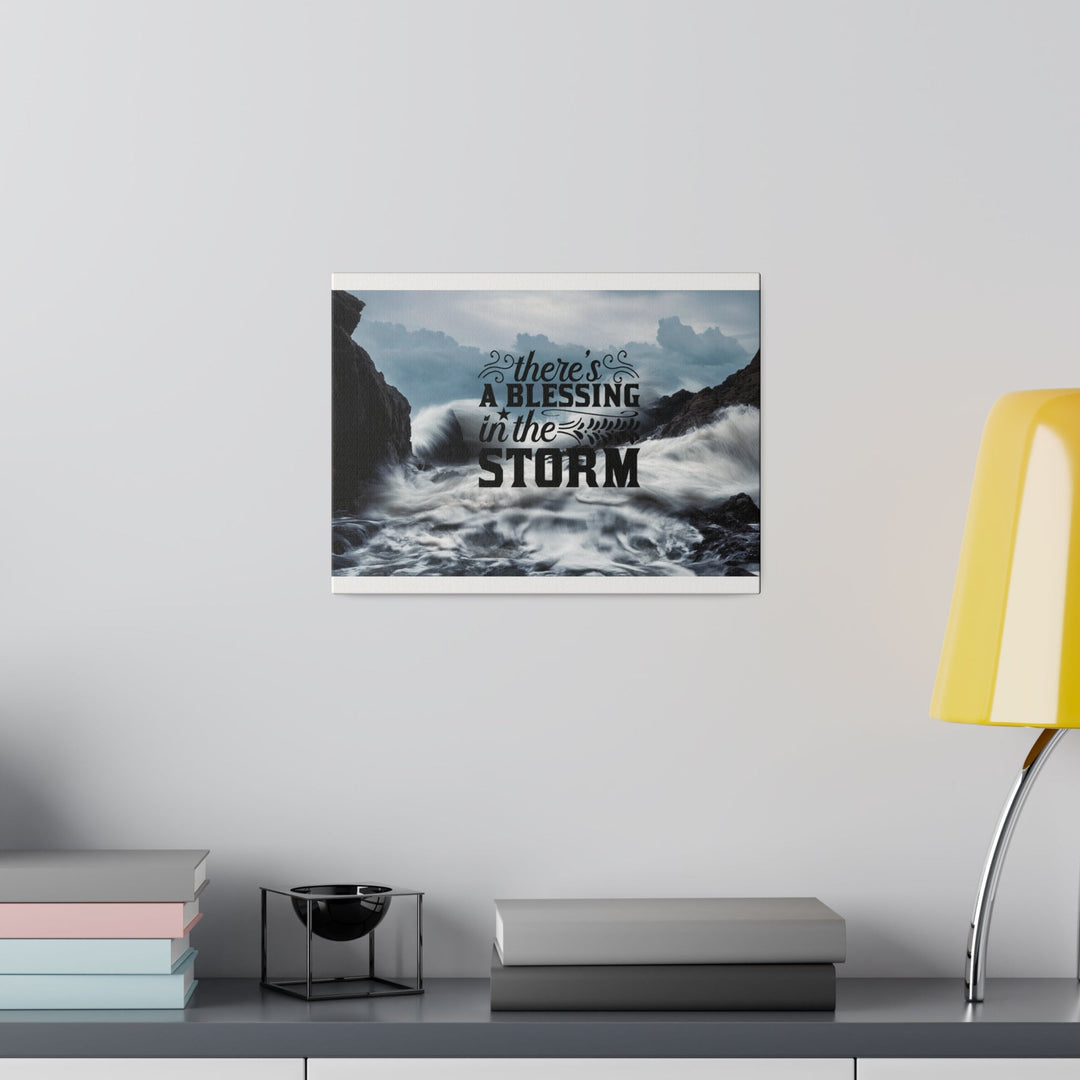 Religious Quote on stretched matte canvas .Faith inspired Canvas Printify 36" x 24" (Horizontal) 0.75''