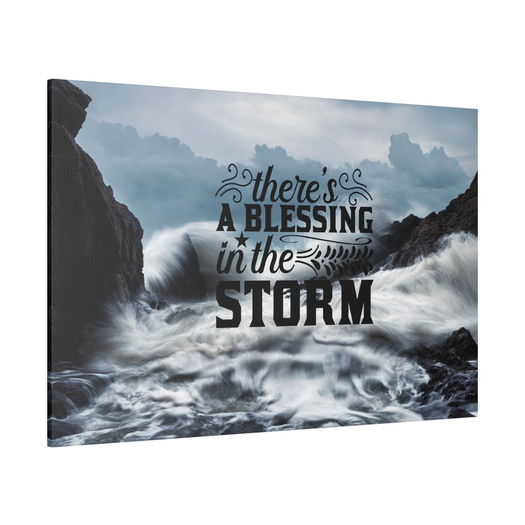 Religious Quote on stretched matte canvas .Faith inspired Canvas Printify