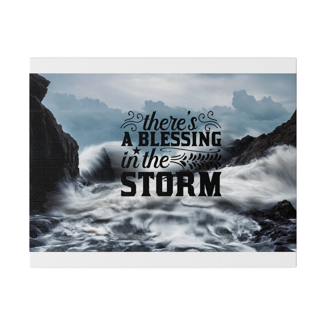 Religious Quote on stretched matte canvas .Faith inspired Canvas Printify 14″ x 11″ (Horizontal) 0.75''