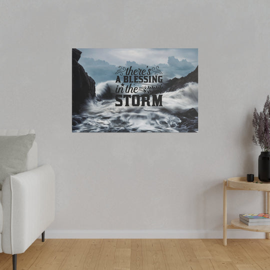 Religious Quote on stretched matte canvas .Faith inspired Canvas Printify