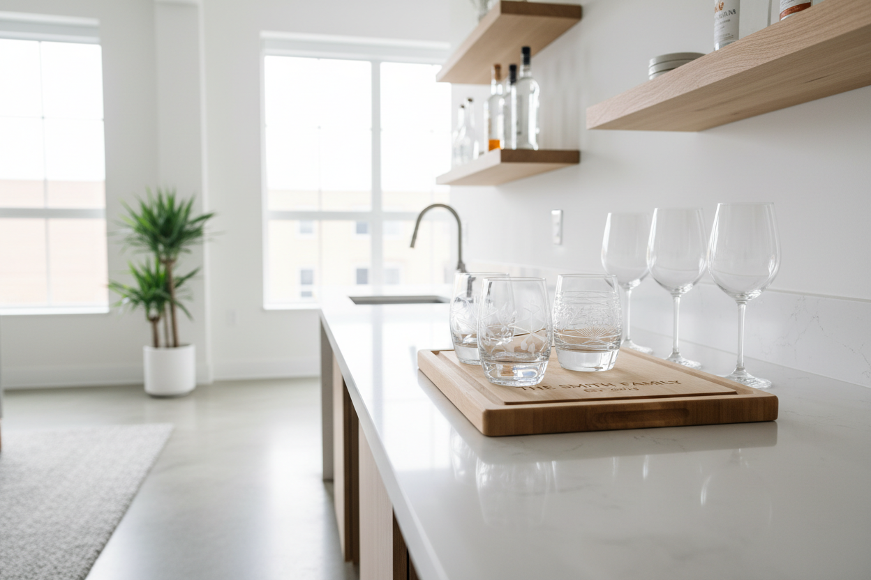 Crafted boards and Barware