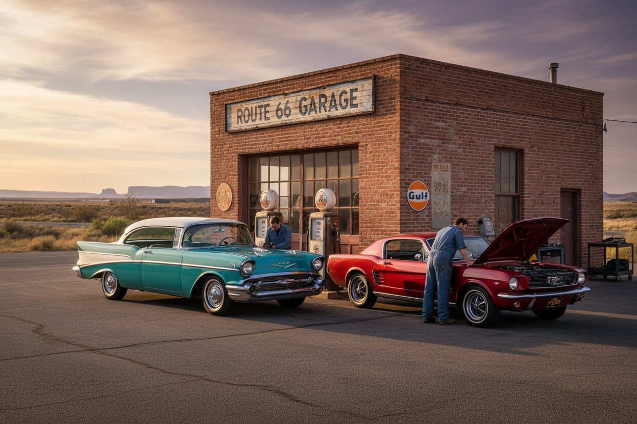 Garage & Road