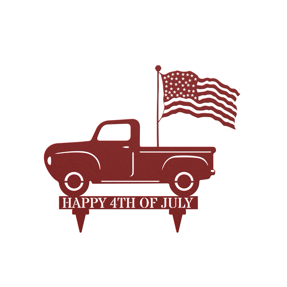 Metal Yard Sign, Independence, 4th of July