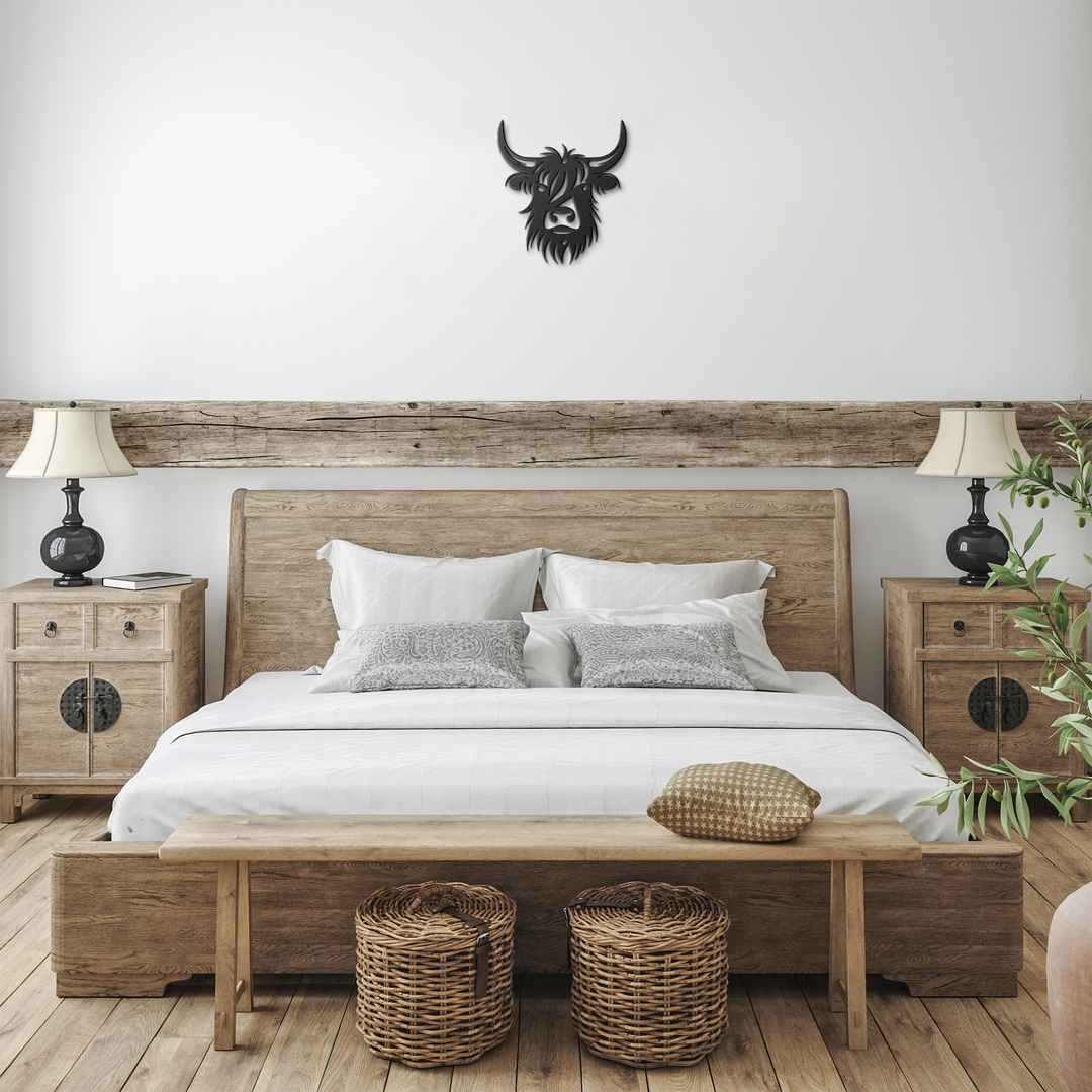 Highland Cow  Farmhouse decorDie-Cut Metal Signs