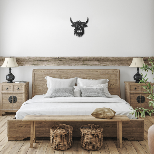 Highland Cow  Farmhouse decorDie-Cut Metal Signs