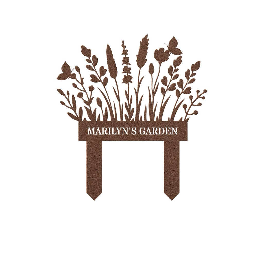 Personalized Metal Garden Stake - Custom Outdoor Decor