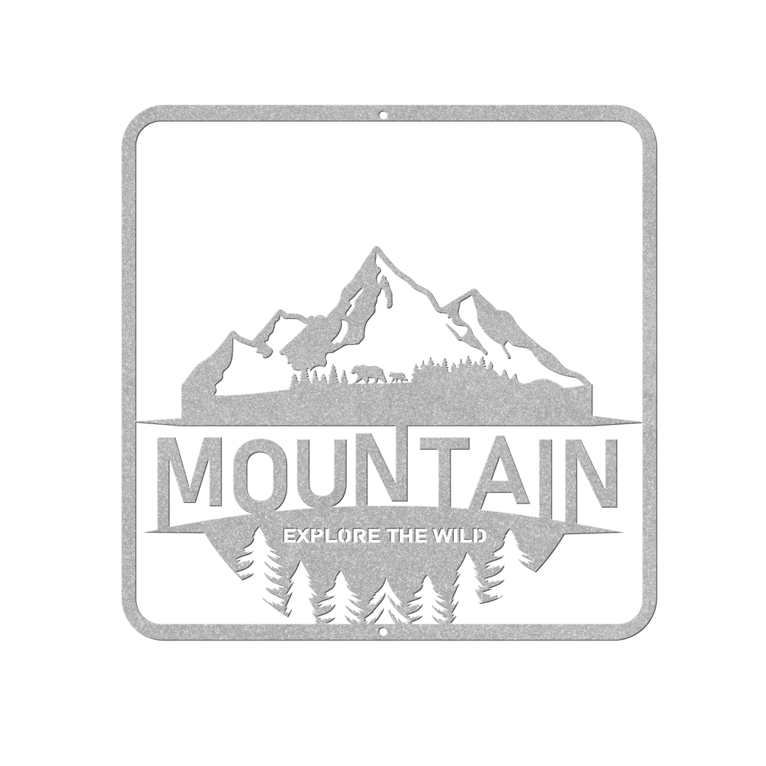 Adventure Metal Signs with a mountain image Wall Art AnywherePOD