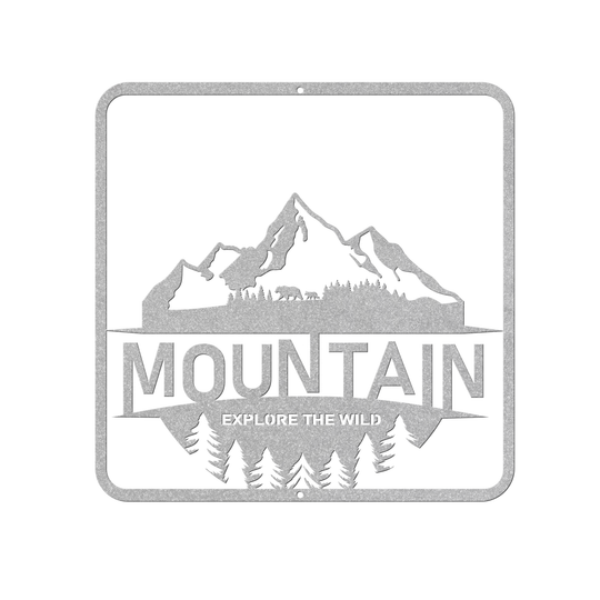 Adventure Metal Signs with a mountain image Wall Art AnywherePOD