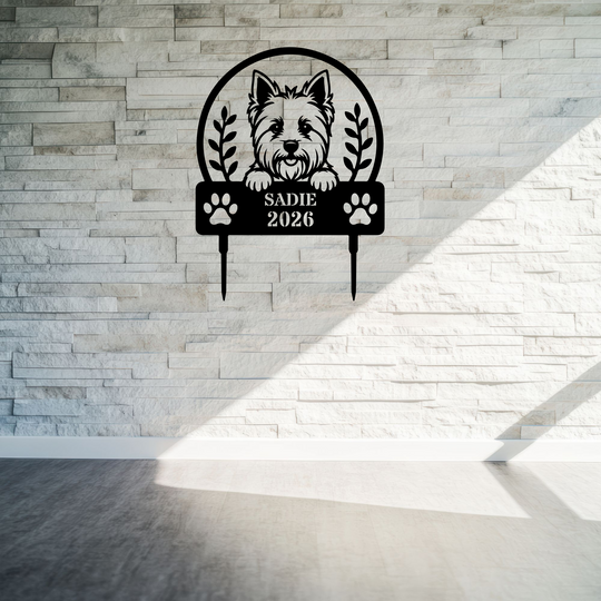 Memorial Garden Sign or   Dog Memorial Stake/Yorkie
