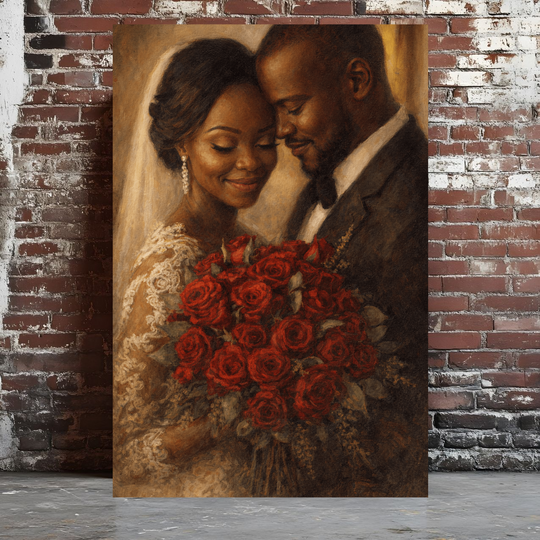 Custom Oil Painting style  Canvas - personalized Portrait Gift