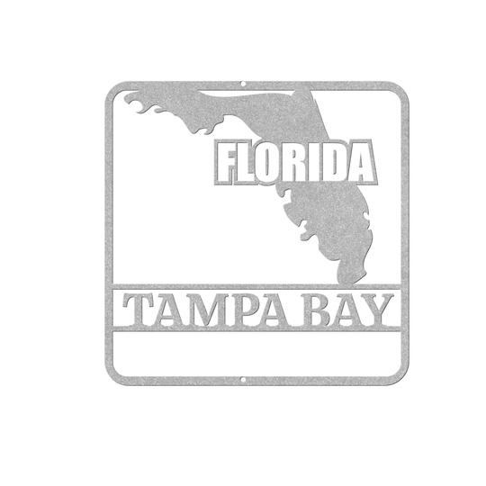 Custom Florida Metal Wall Art - Florida map