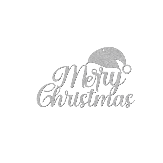 Die-Cut Metal Sign Christmas Decor - Indoor Outdoor