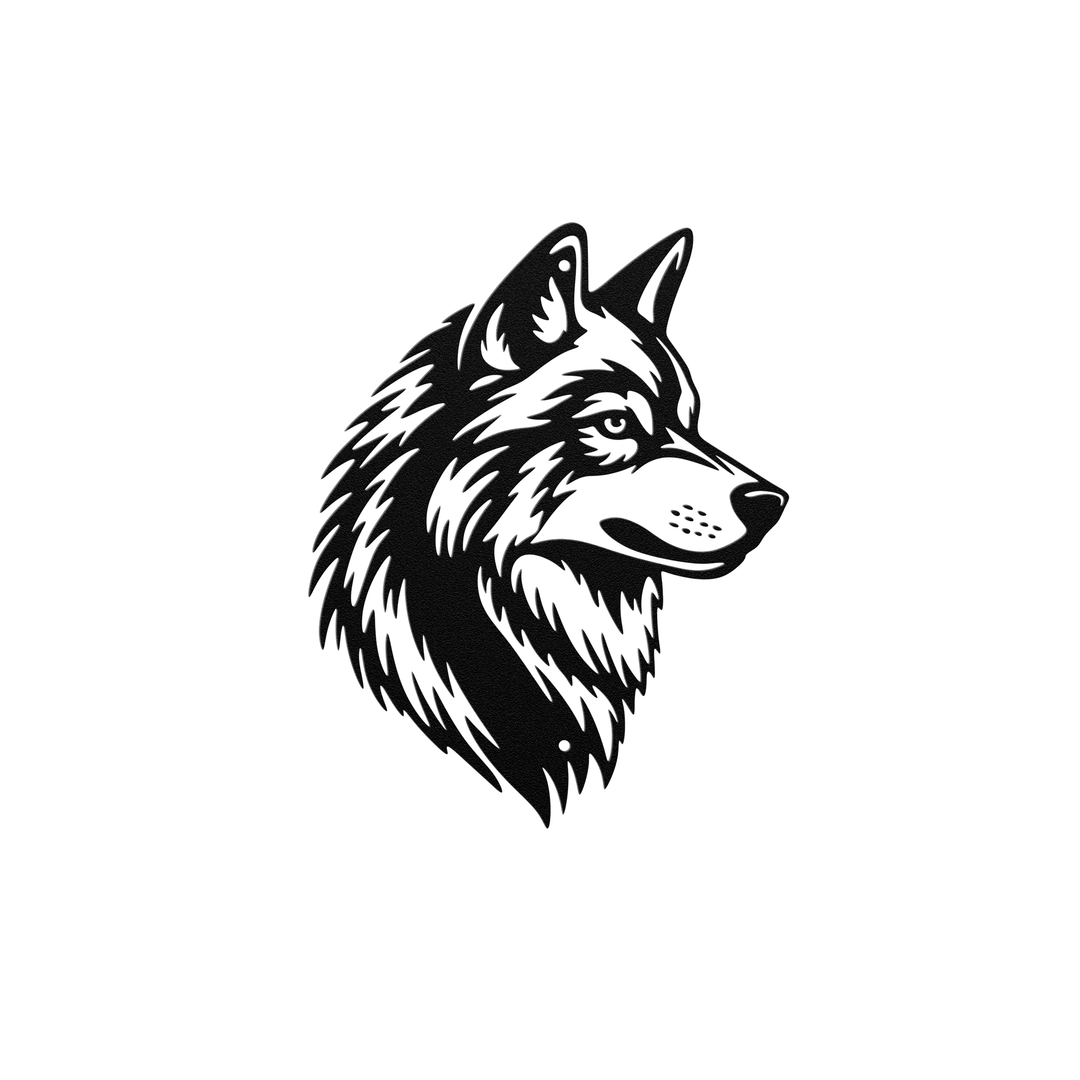 Wolf Metal Wall Art - Rustic Decorative Sign