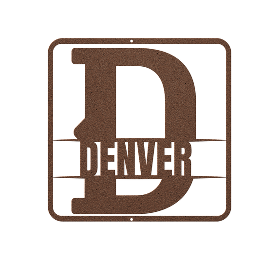 split monogram D personalized