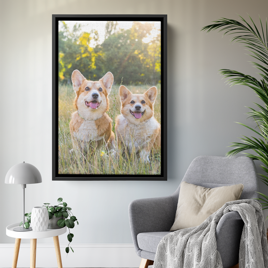 vertical Framed Canvas Portrait