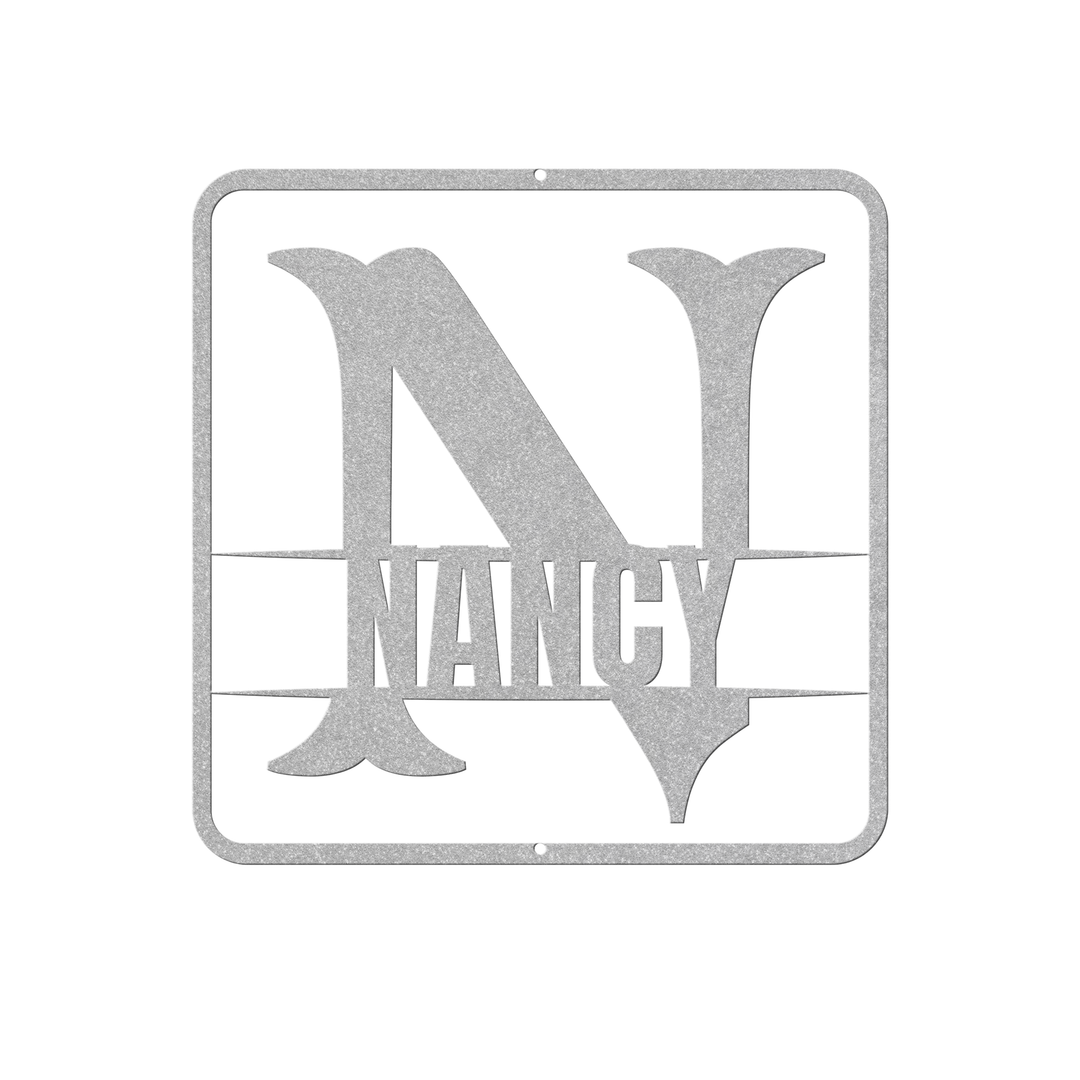 split monogram N PERSONALIZED