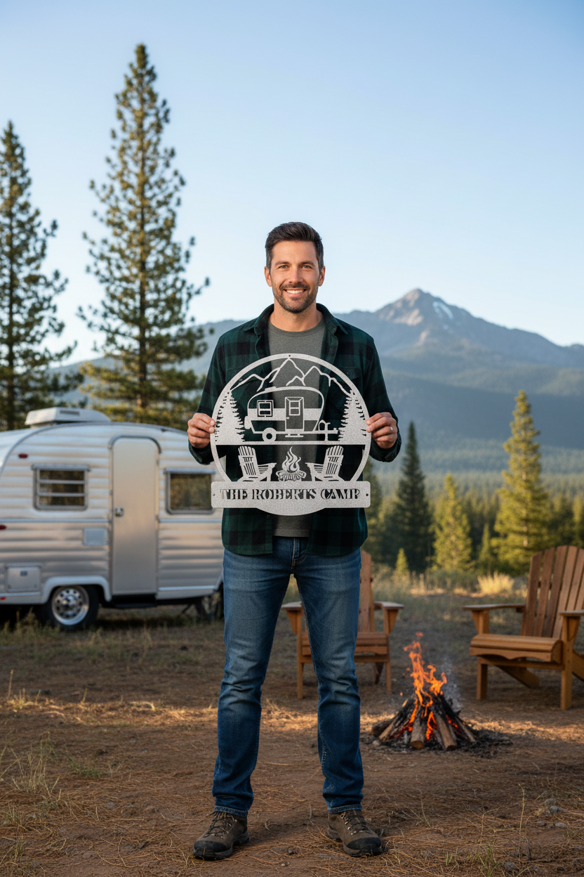 Custom RV Metal Sign - Personalized Camper Decor