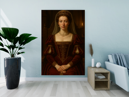 Custom Renaissance Portrait Canvas Wall Art