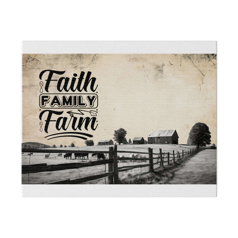 Matte Canvas, Stretched, 0.75" Faith & Family