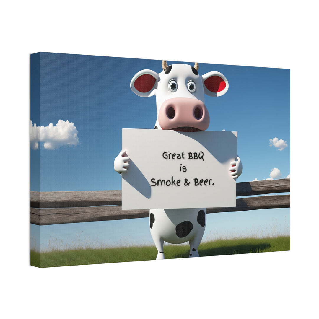 humorous canvas art BBQ Humor - Tailored Wall Expressions