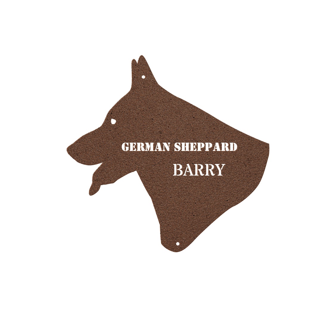German Shepherd Metal Sign - Personalized Pet Wall Art