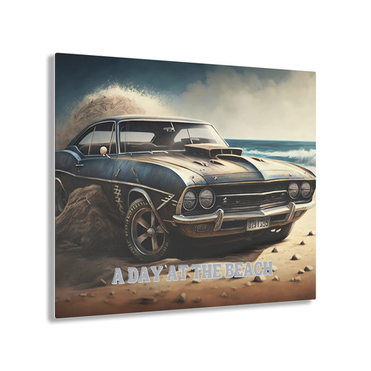 Acrylic Prints featuring a muscle car