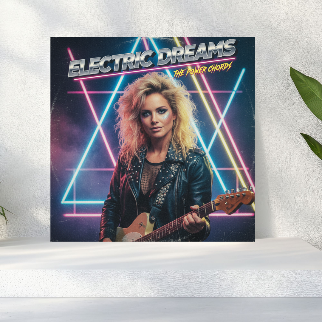 Custom 80s Album Cover Foam Board – Personalized Retro Art