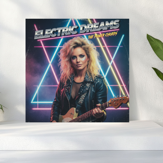 Custom 80s Album Cover Foam Board – Personalized Retro Art