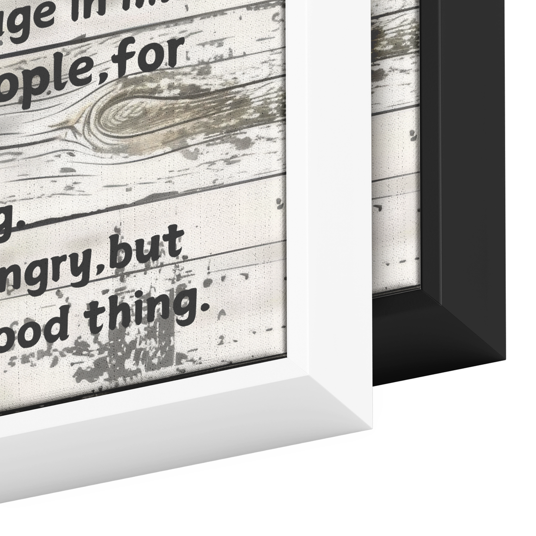 Religious Inspirational Rectangle Framed Canvas Canvas AnywherePOD 24x16 Black