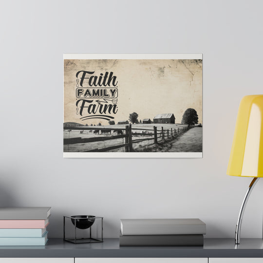 Matte Canvas, Stretched, 0.75" Faith & Family