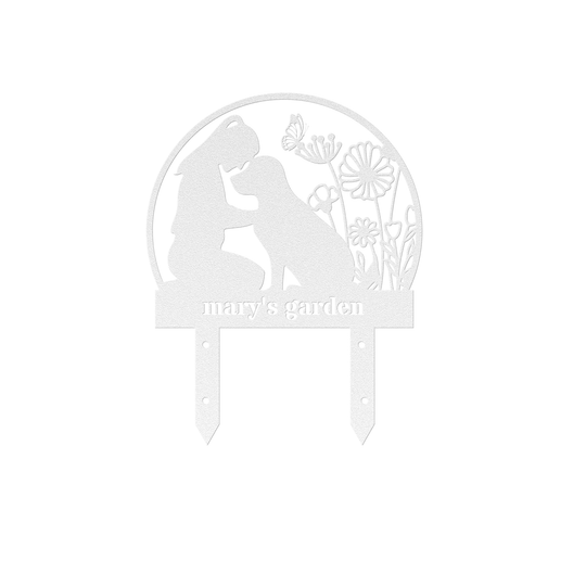 Personalized Metal Garden Sign - Custom Steel Decor