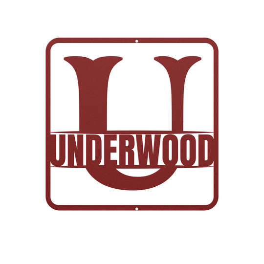 split monogram U PERSONALIZED