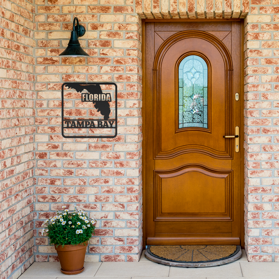 Custom Florida Metal Wall Art - Florida map