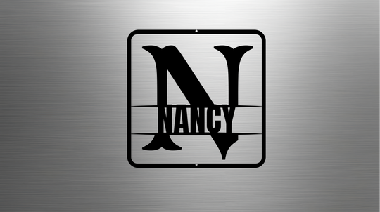 split monogram N PERSONALIZED