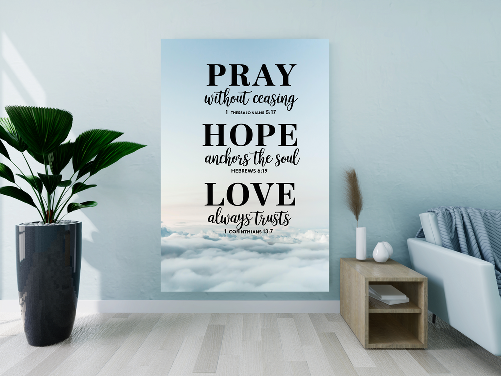 Christian Motivational Wall Art Canvas Print